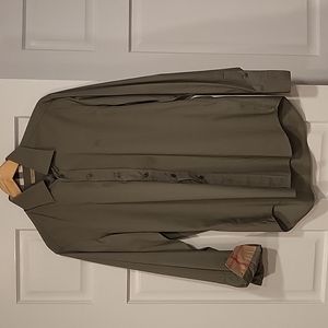 Men's Olive Green Dress Shirt